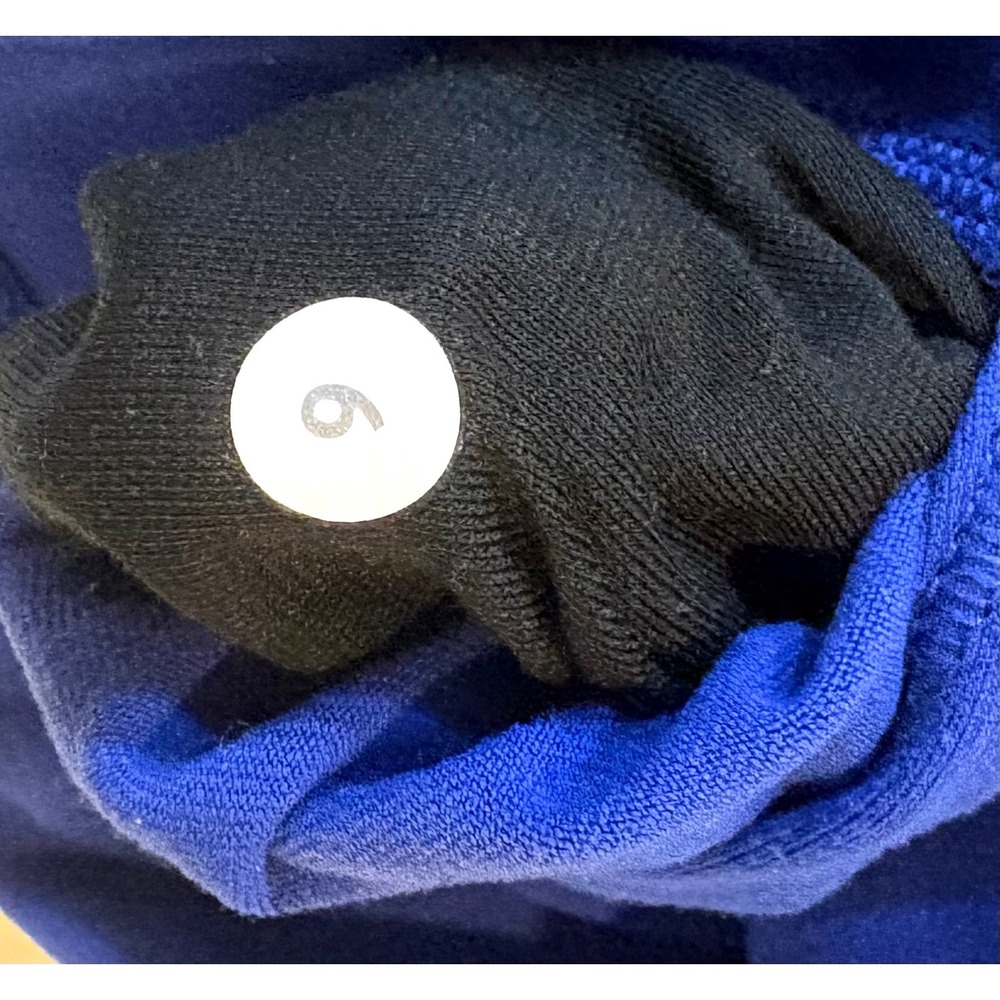 Lululemon Vintage High Rise Leggings Size 6‎ Royal Blue Back Logo - Picture 7 of 9